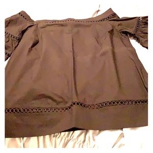 MICHAEL KORS, Black, Medium off the shoulder top